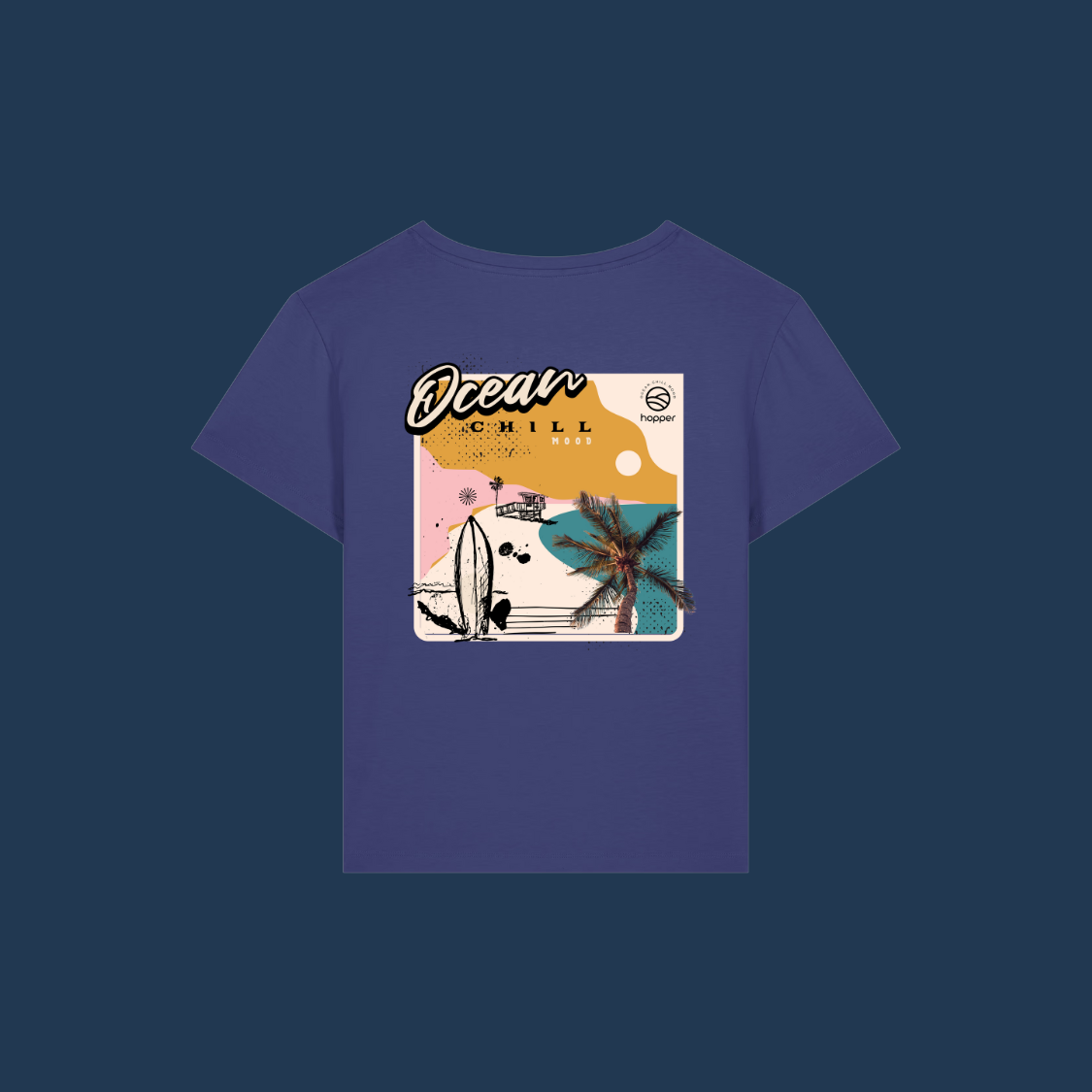 T-shirt 100% coton Bio léger col rond ★ OCEAN