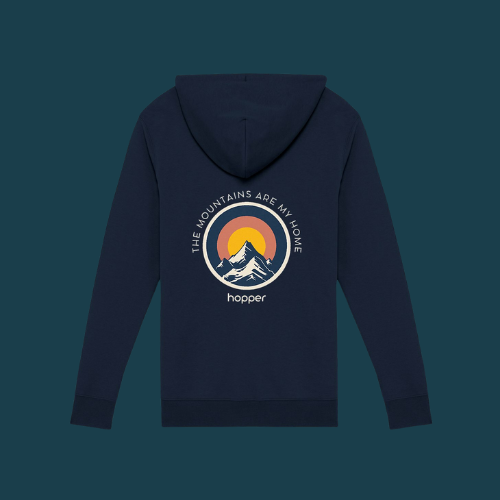 Sweat à capuche zippé bio ★ MOUTAINS