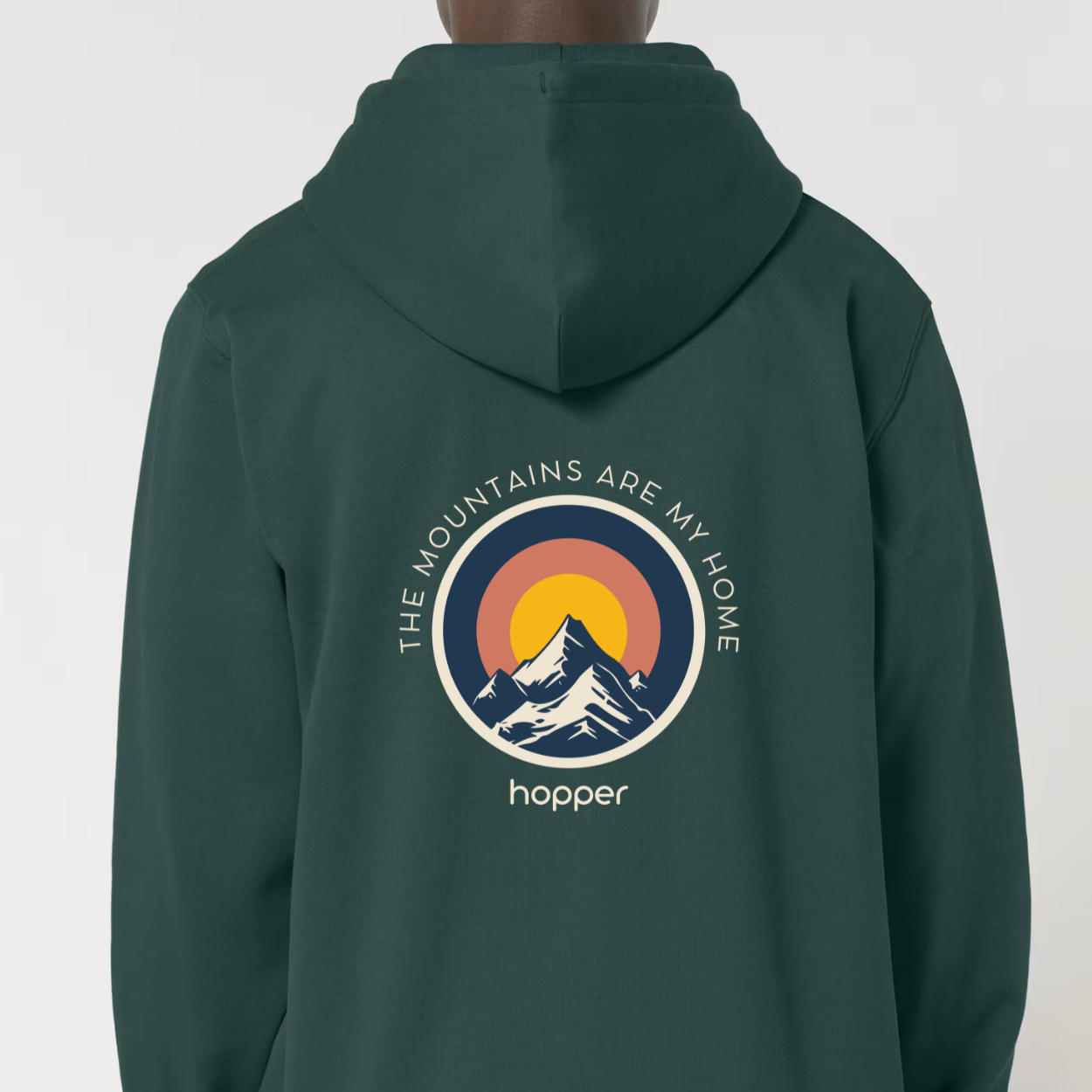 Sweat à capuche zippé bio ★ MOUTAINS