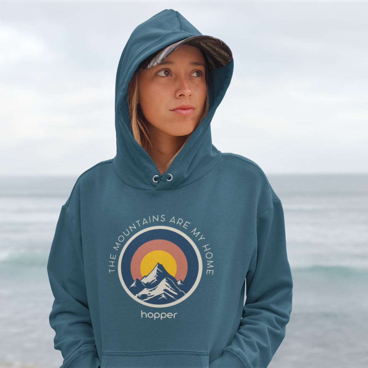 Sweat à capuche bio ★ MOUTAINS