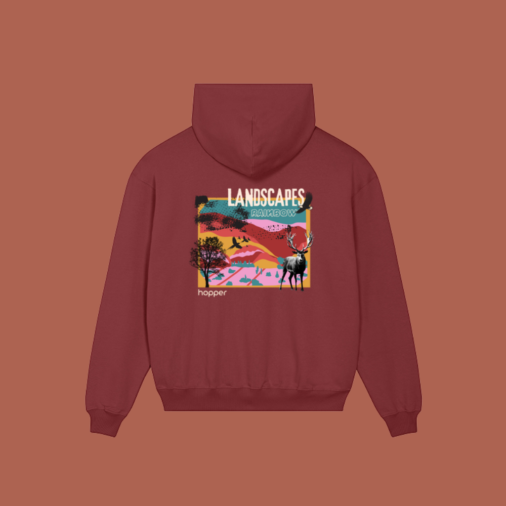 Sweat à capuche – 100 % coton bio ★ LANDSCAPE