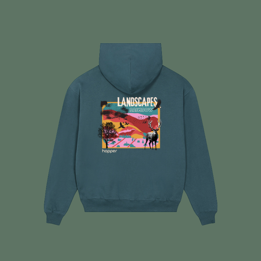 Sweat à capuche – 100 % coton bio ★ LANDSCAPE