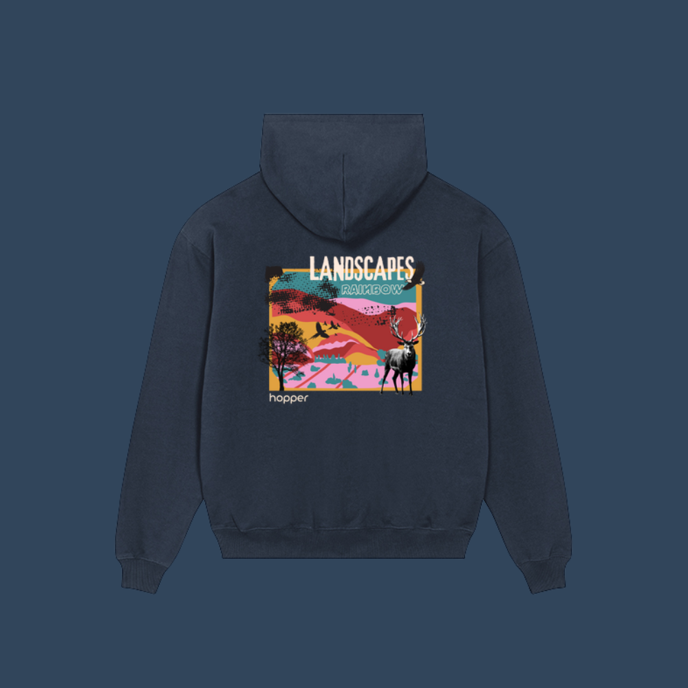 Sweat à capuche – 100 % coton bio ★ LANDSCAPE