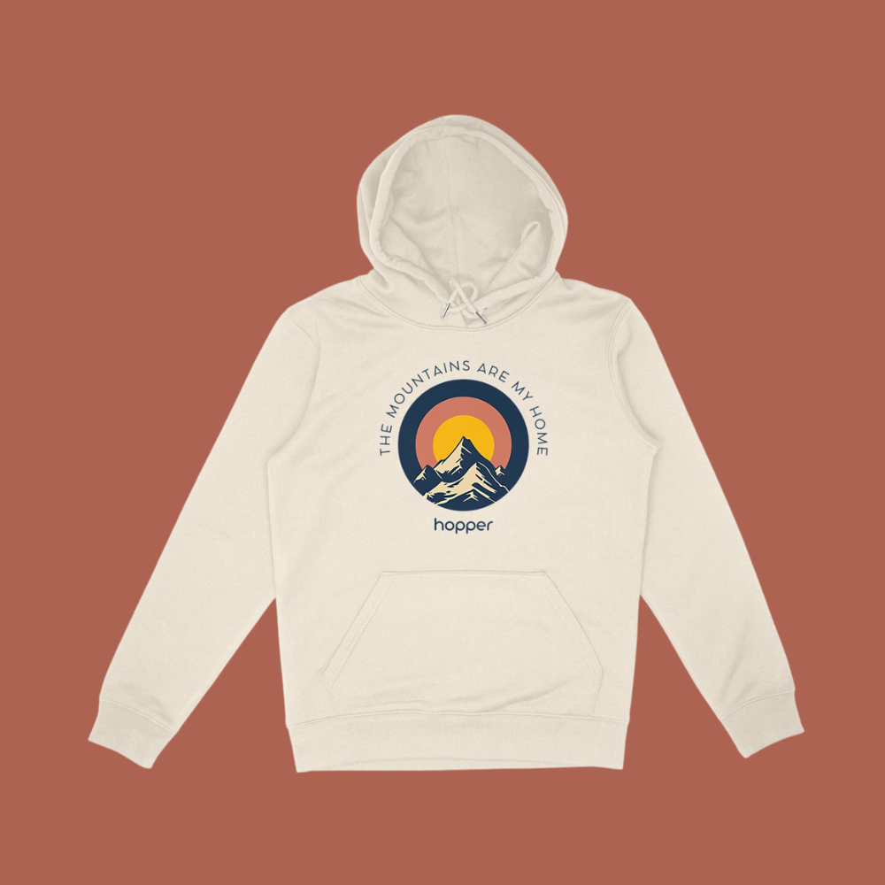 Sweat à capuche "The Mountains Are My Home"