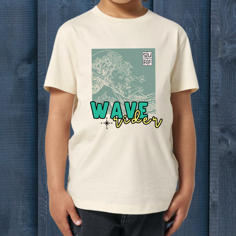 T-shirt "Ocean Child, Wave Rider" 🌊🏄♂️