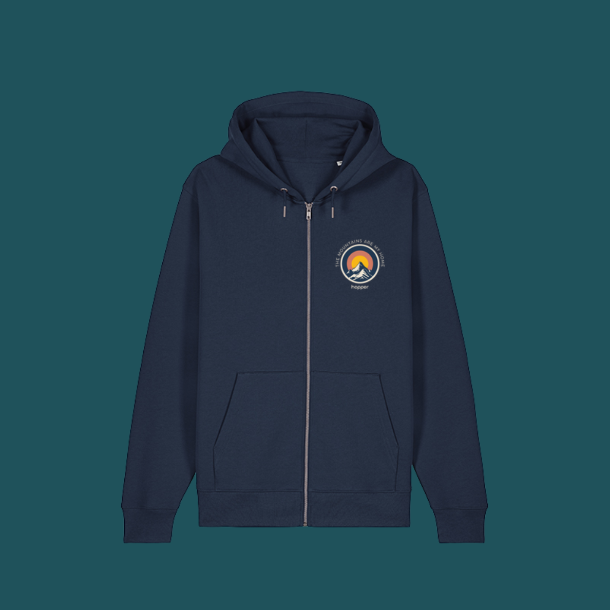 Sweat à capuche zippé bio ★ MOUTAINS