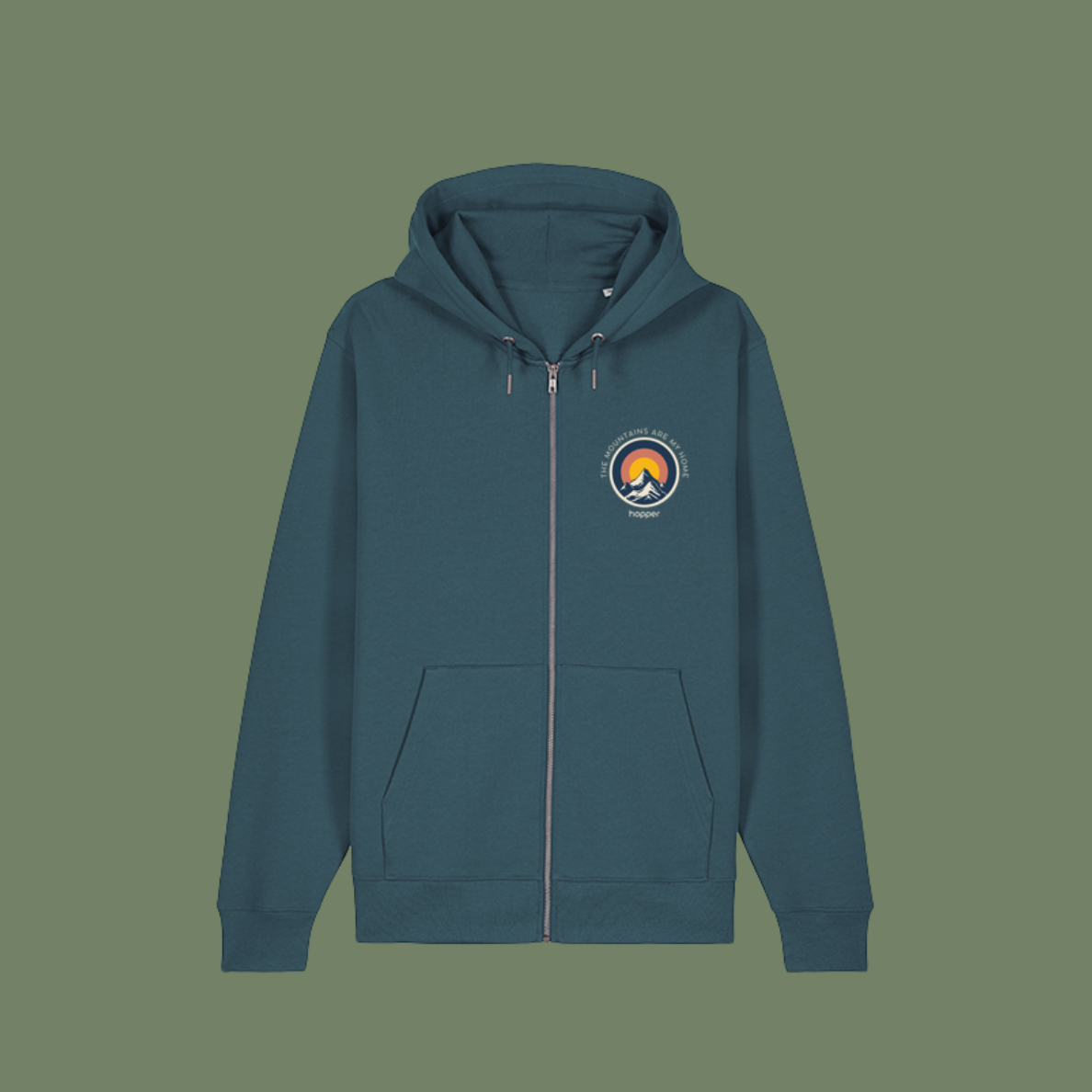 Sweat à capuche zippé bio ★ MOUTAINS