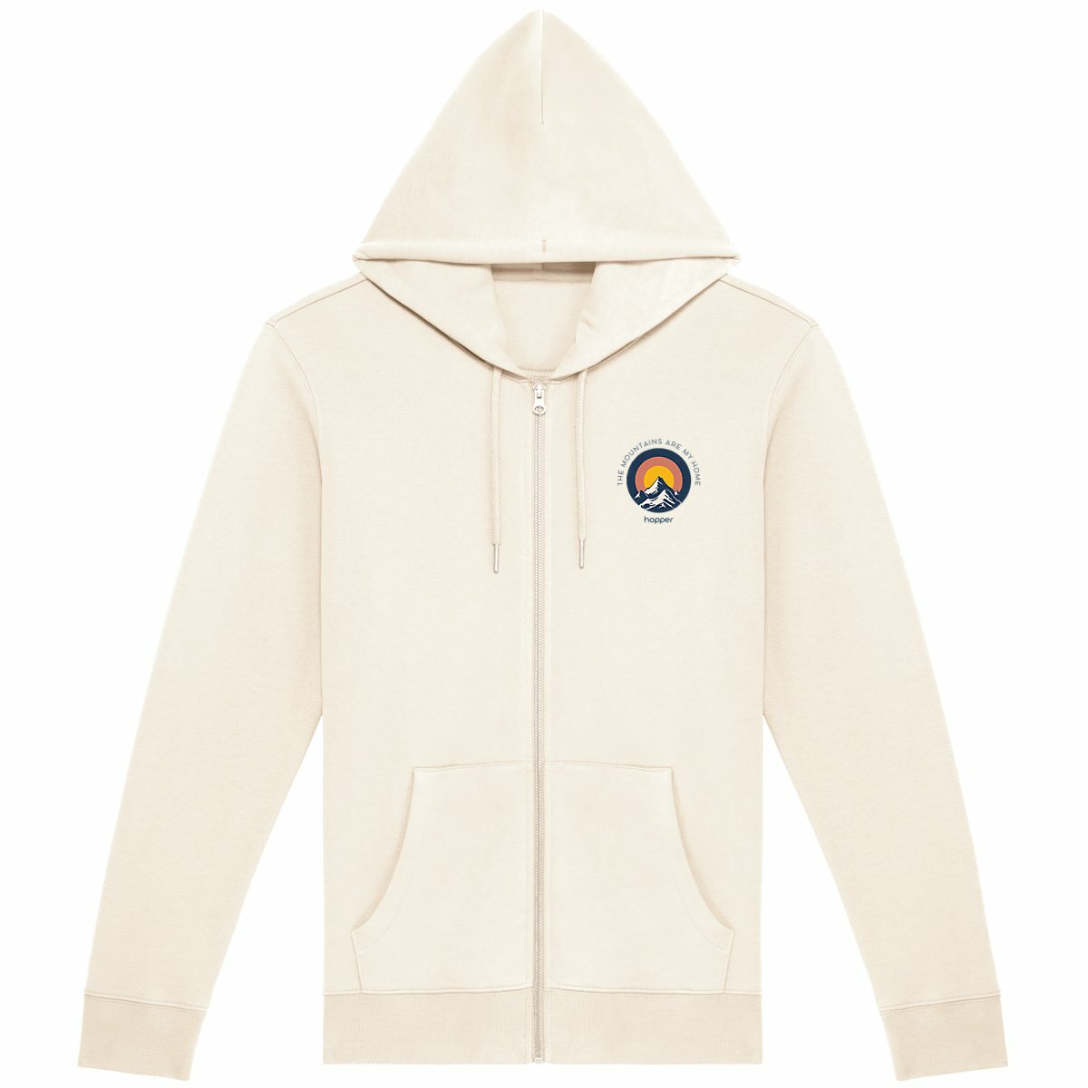 Sweat à capuche zippé - unisexe