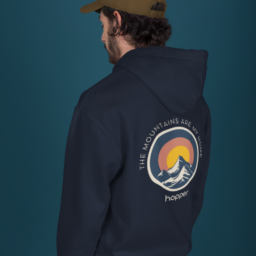 Sweat à capuche zippé bio ★ MOUTAINS