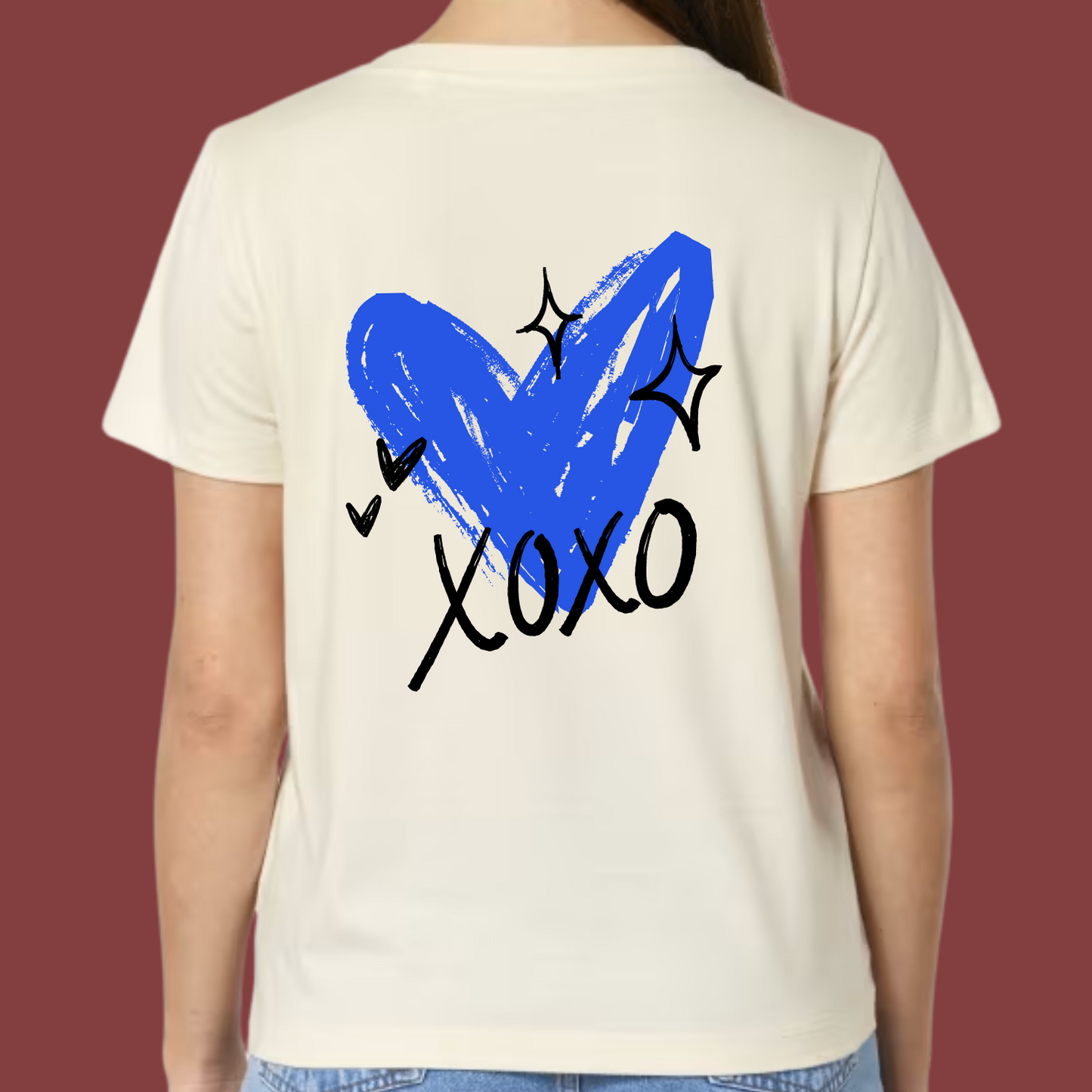 T-shirt col V bio ★ XOXO