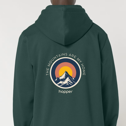 Sweat à capuche zippé bio ★ MOUTAINS