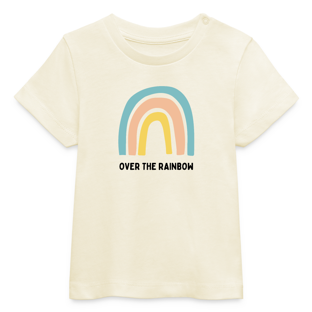 T-shirt bio OVER THE RAINBOW - blanc cassé