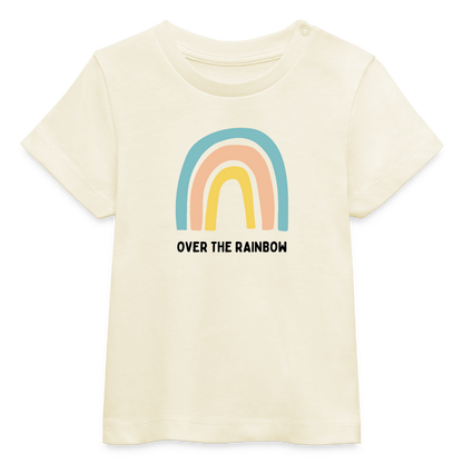 T-shirt bio OVER THE RAINBOW - blanc cassé
