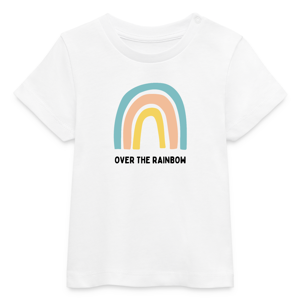 T-shirt bio OVER THE RAINBOW - blanc
