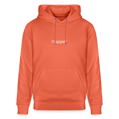 Sweat à capuche bio "Landscape" Unisexe - rouge clair
