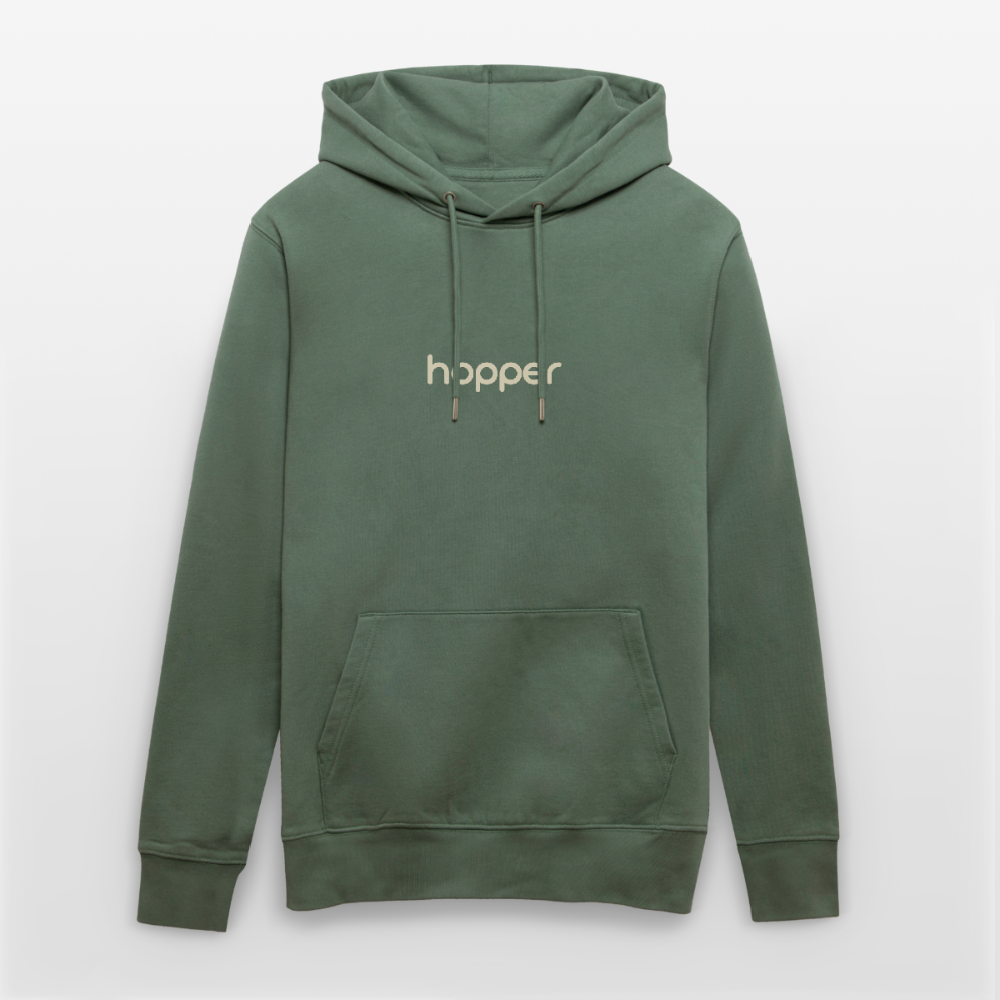 Sweat à capuche bio "Landscape" Unisexe - vert sapin