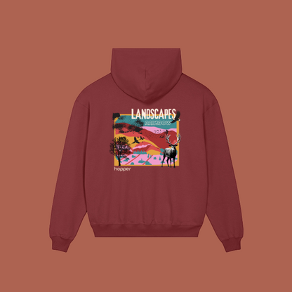 Sweat à capuche – 100 % coton bio ★ LANDSCAPE