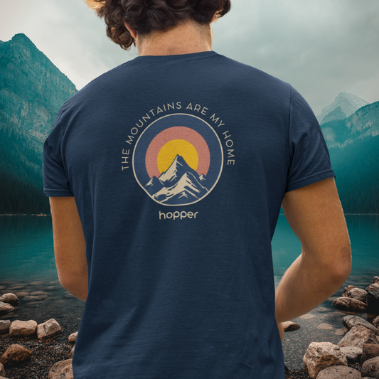 T-shirt unisexe léger Moutains are my home