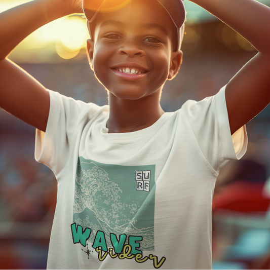 T-shirt "Ocean Child, Wave Rider" 🌊🏄‍♂️
