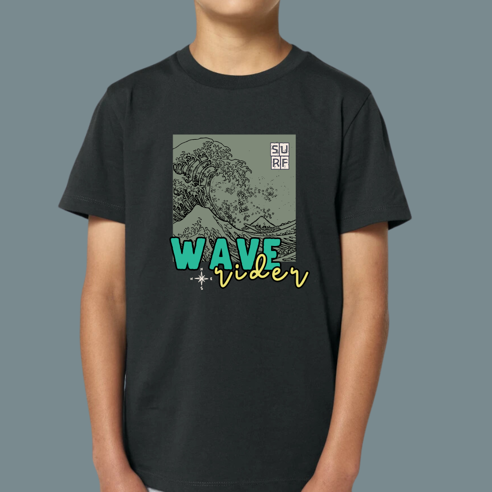 T-shirt "Ocean Child, Wave Rider" 🌊🏄‍♂️