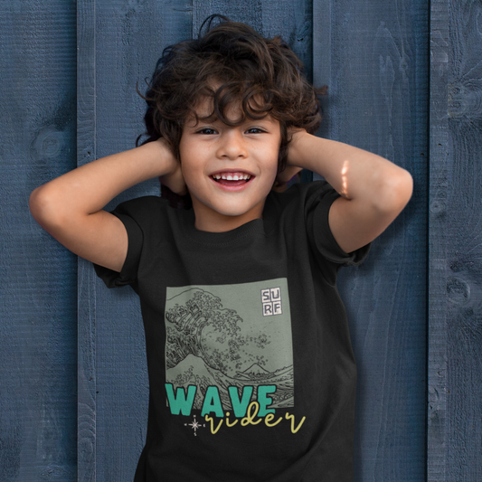 T-shirt "Ocean Child, Wave Rider" 🌊🏄‍♂️