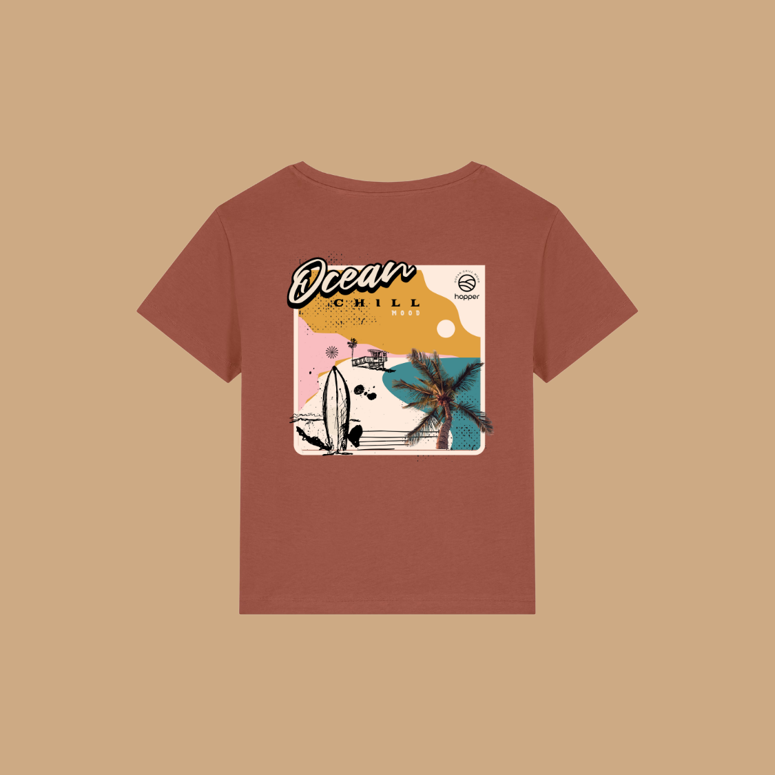T-shirt 100% coton Bio léger col rond ★ OCEAN
