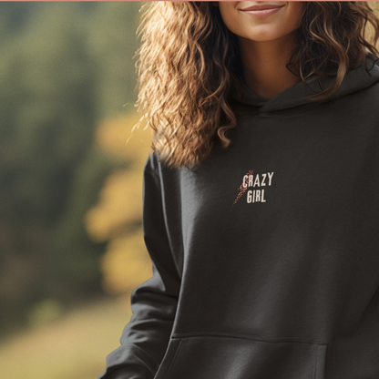 Sweat à capuche Léger 'Crazy girl'