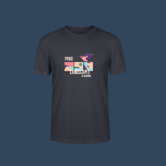 T-shirt bio "Landscapes of Harmony" – Nature et élégance