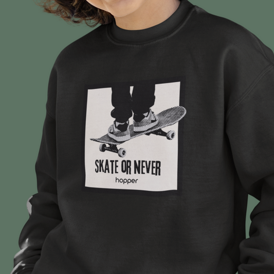 Sweat-shirt épais 'Skate or never'