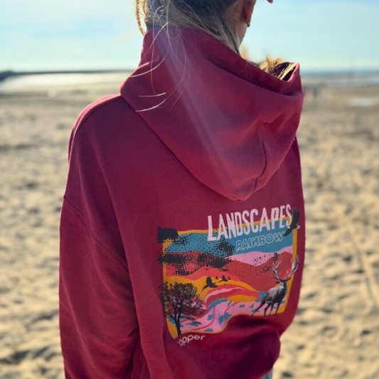Sweat à capuche – 100 % coton bio ★ LANDSCAPE