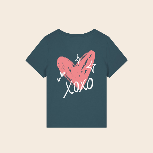 T-shirt col V bio ★ XOXO